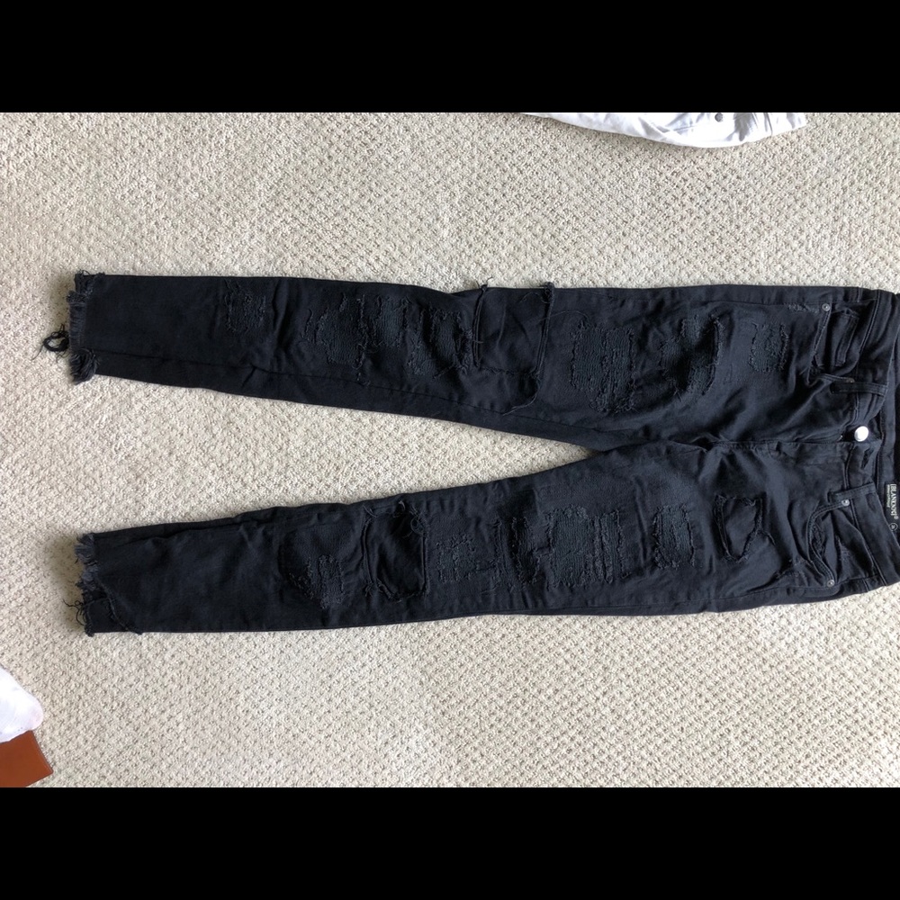 Black blank nyc skinny jeans